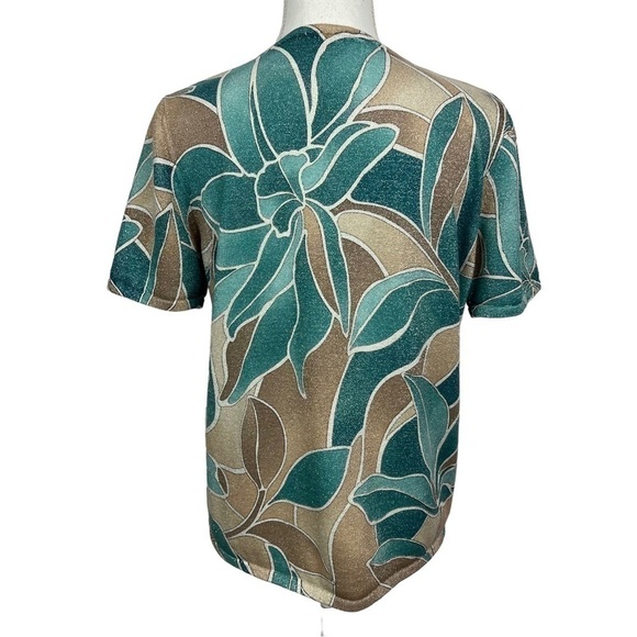 ALFRED DUNNER Women’s Pullover Sweater Top Sz Small Multi Color Beads/Embellish - Picture 4 of 9